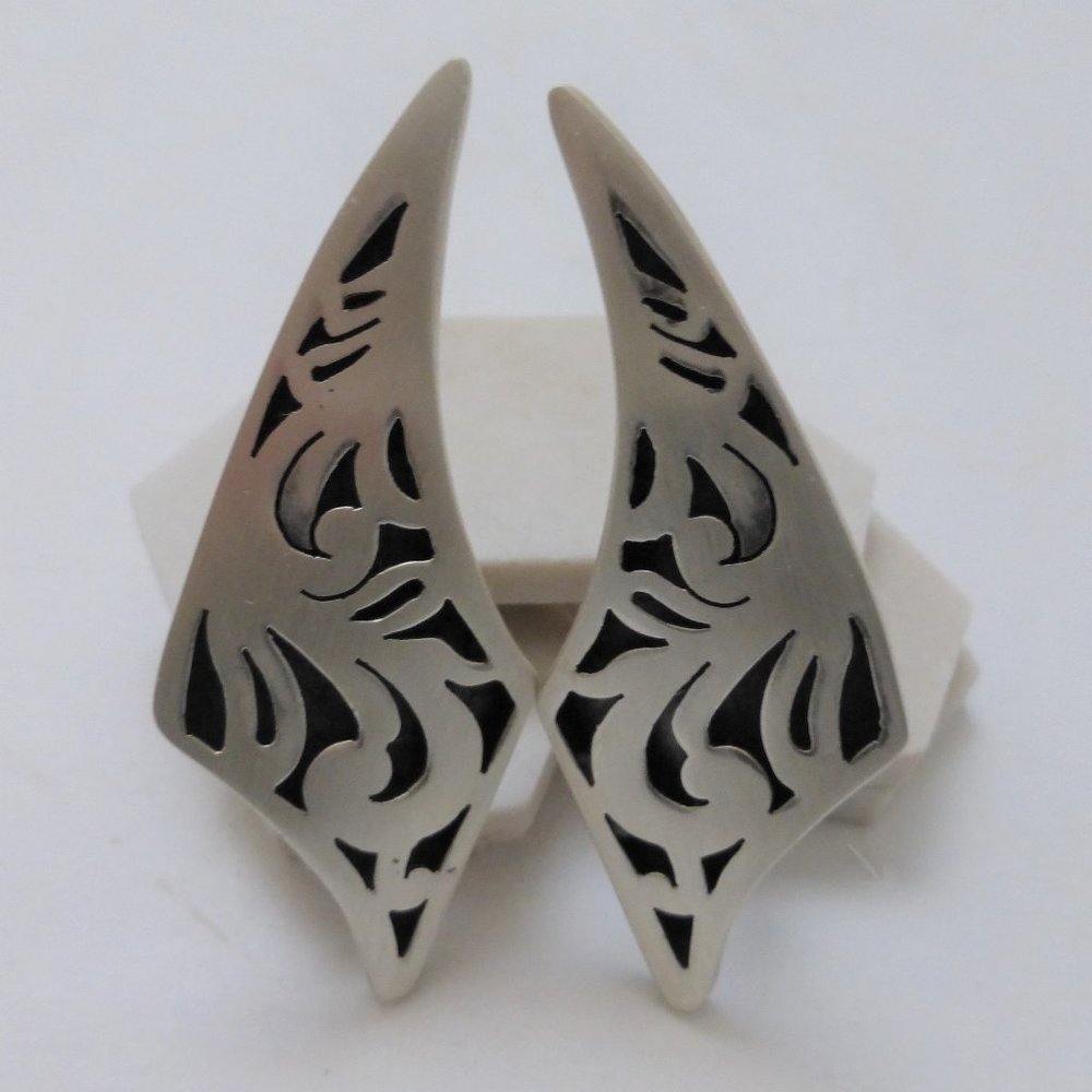 Sterling Silver Screw Back Earrings Mexico